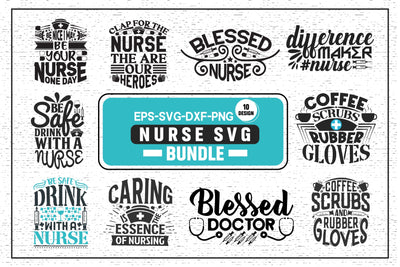 Nurse Lettering design bundle. SVG uniquesvg99 