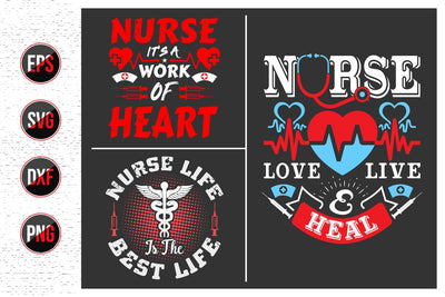 Nurse lettering typographic quotes svg design. SVG uniquesvg99 