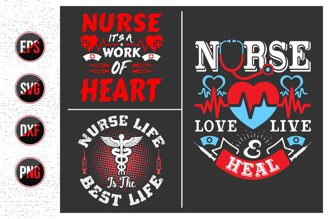 Nurse lettering typographic quotes svg design. SVG uniquesvg99 