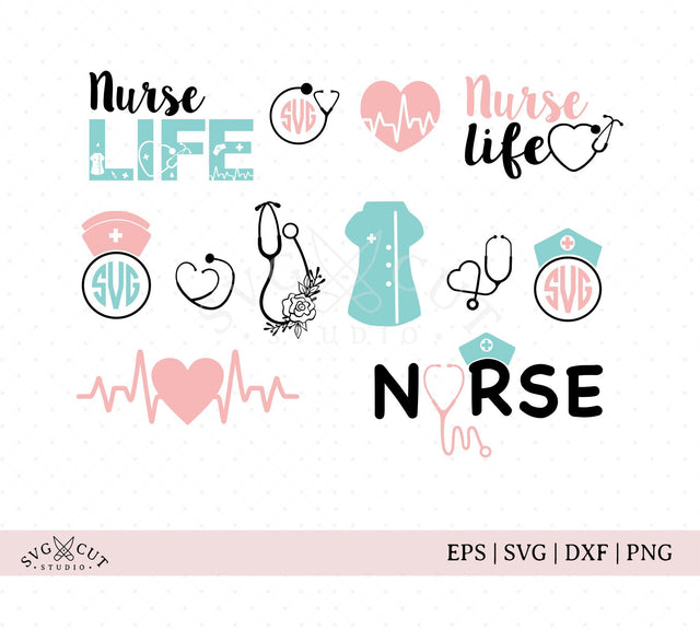 Nurse Life SVG Cut Files SVG SVG Cut Studio 