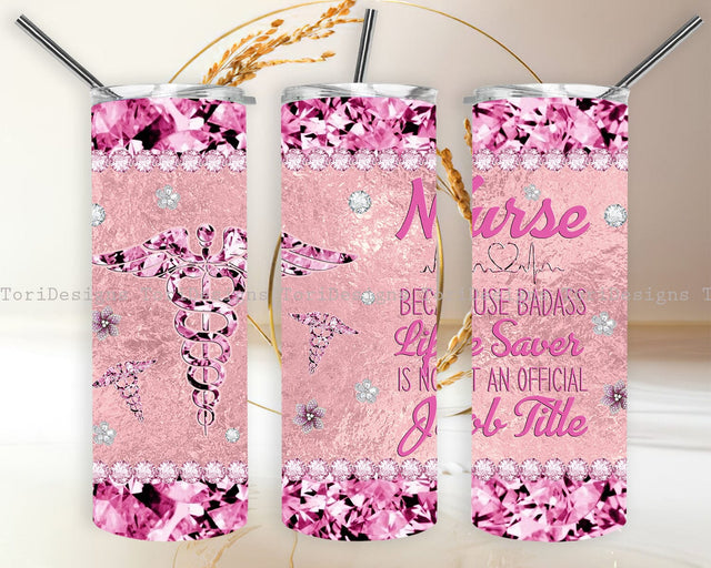 Nurse Life Tumbler PNG Sublimation Design Sublimation ToriDesigns 