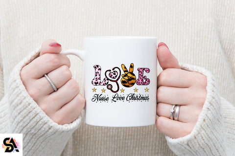 Nurse Love Christmas Sublimation SVGArt 