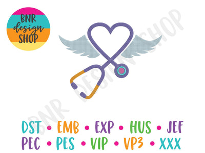 Nurse Machine Embroidery Design Embroidery/Applique BNRDesignShop 