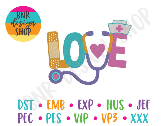 Nurse Machine Embroidery Design Embroidery/Applique BNRDesignShop 