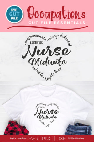 Nurse Midwife svg for Crafters SVG SVG Cut File 