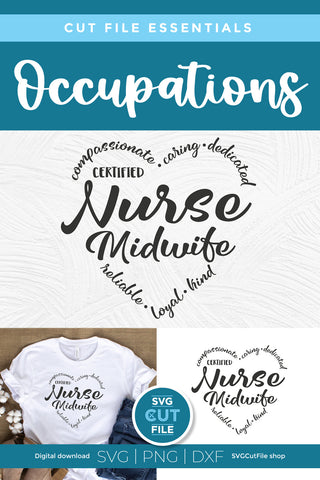 Nurse Midwife svg for Crafters SVG SVG Cut File 