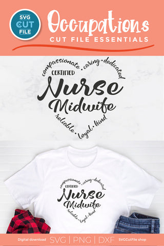 Nurse Midwife svg for Crafters SVG SVG Cut File 
