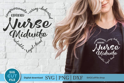 Nurse Midwife svg for Crafters SVG SVG Cut File 