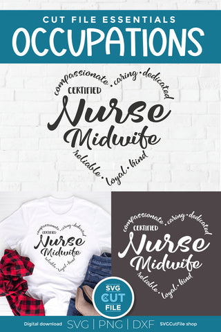 Nurse Midwife svg for Crafters SVG SVG Cut File 