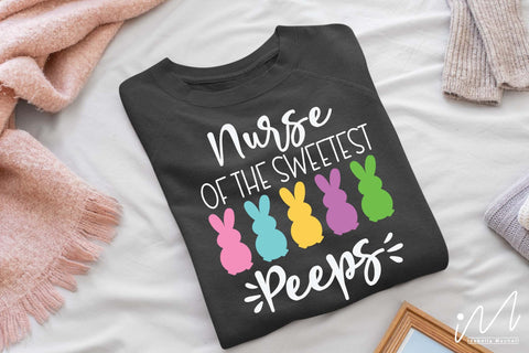 nurse of the sweetest Peeps svg, Easter nurse svg, Easter nurse t shirt svg SVG Isabella Machell 