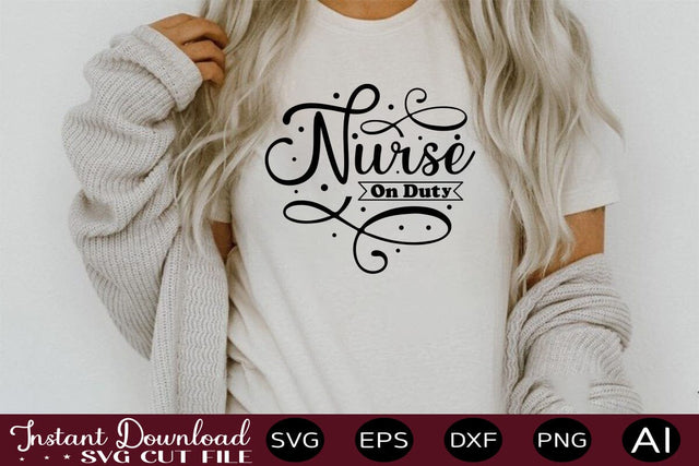 Nurse On Duty 1 SVG SVG designmaster24 