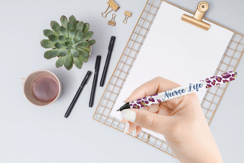 Nurse Pen Wraps SVG Bundle 8 Nursing Pen Waterslides SVG OrangeBrushStudio 