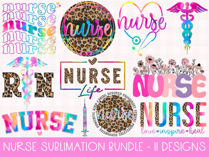 Nurse PNG Sublimation Bundle Sublimation The Wild Daisy 