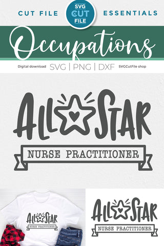 Nurse practitioner svg, np svg, nursing svg SVG SVG Cut File 