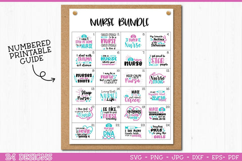 Nurse Quotes Bundle SVG | Nurse Cut Files Bundle SVG TatiStudio 