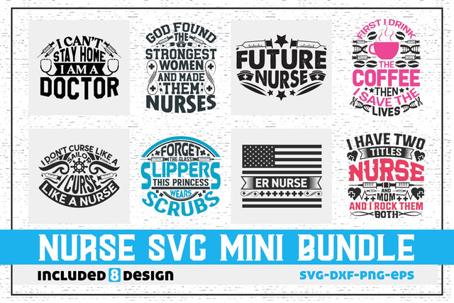 Nurse quotes design bundle. SVG uniquesvg99 
