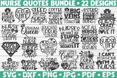 Nurse quotes SVG Bundle | 22 designs SVG HQDigitalArt 
