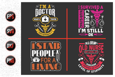 Nurse Quotes SVG Design Bundle. SVG uniquesvg99 