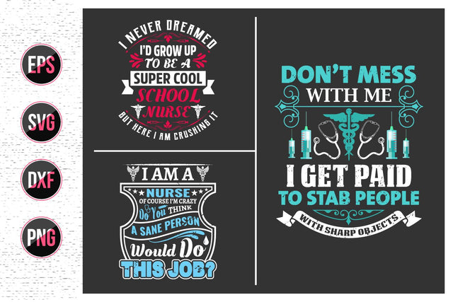 Nurse Quotes SVG Design Bundle. SVG uniquesvg99 