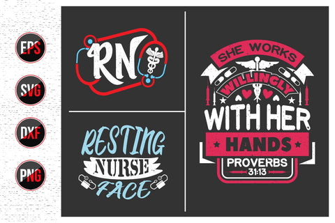 Nurse Quotes SVG Design Bundle. SVG uniquesvg99 