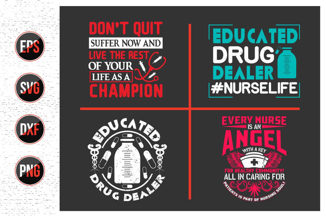 Nurse Quotes SVG Design Bundle. SVG uniquesvg99 