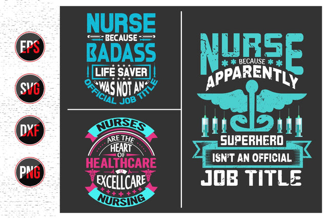 Nurse Quotes SVG Design Bundle. SVG uniquesvg99 