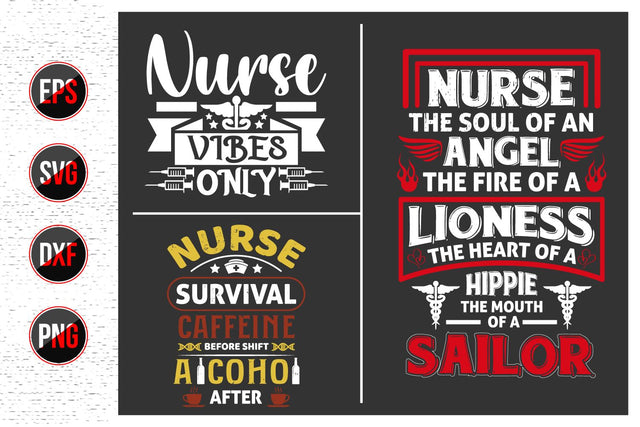 Nurse Quotes SVG Design Bundle. SVG uniquesvg99 