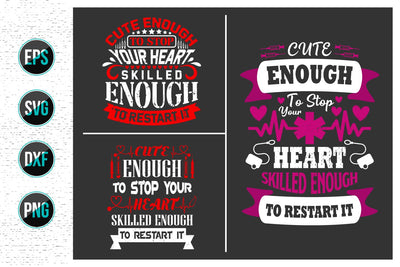 Nurse Quotes SVG Design Bundle. SVG uniquesvg99 