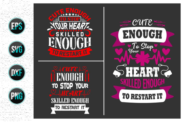 Nurse Quotes SVG Design Bundle. SVG uniquesvg99 