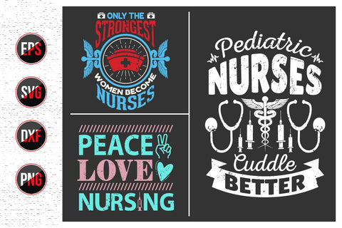 Nurse Quotes SVG Design Bundle. SVG uniquesvg99 