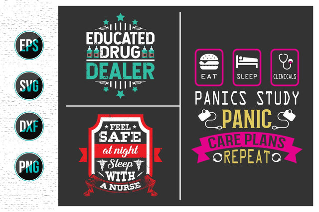 Nurse Quotes SVG Design Bundle. SVG uniquesvg99 