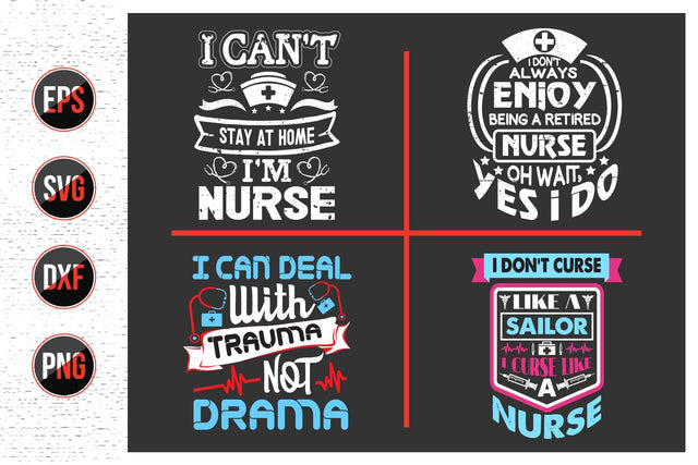 Nurse Quotes SVG Design Bundle. SVG uniquesvg99 