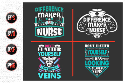 Nurse Quotes SVG Design Bundle. SVG uniquesvg99 