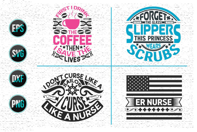 Nurse Quotes SVG Design Bundle. SVG uniquesvg99 