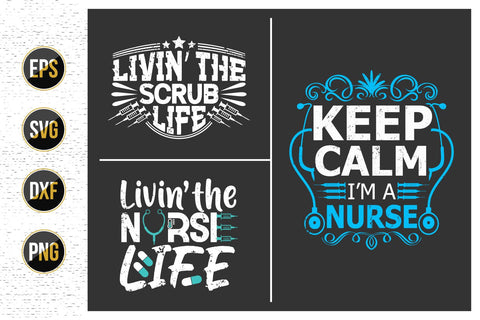 Nurse Quotes SVG Design Bundle. SVG uniquesvg99 