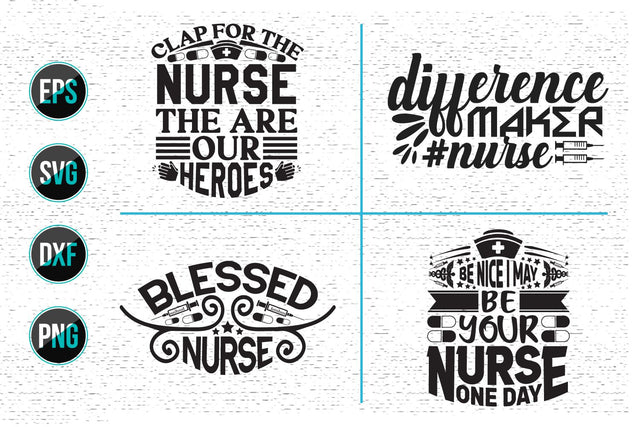 Nurse Quotes SVG Design Bundle. SVG uniquesvg99 