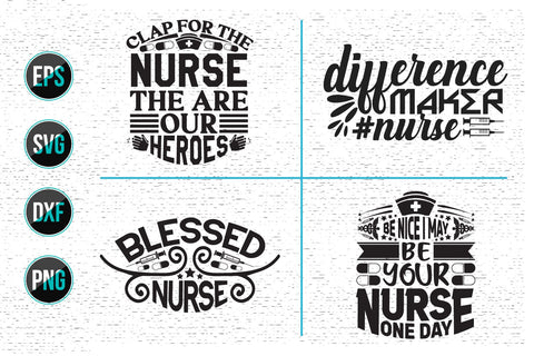 Nurse Quotes SVG Design Bundle. SVG uniquesvg99 