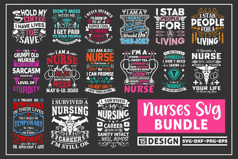 Nurse quotes t shirt bundle SVG uniquesvg99 