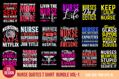 nurse quotes t shirt bundle Vol-1 SVG Nbd161 