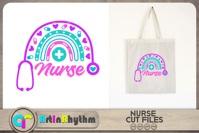 Nurse rainbow SVG SVG Artinrhythm shop 