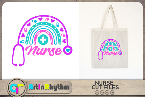 Nurse rainbow SVG SVG Artinrhythm shop 