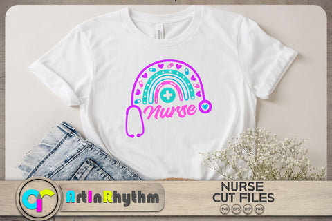 Nurse rainbow SVG SVG Artinrhythm shop 