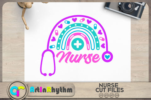 Nurse rainbow SVG SVG Artinrhythm shop 