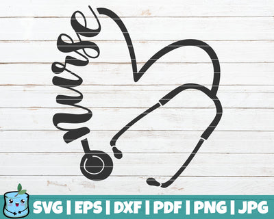 Nurse Stethoscope SVG MintyMarshmallows 