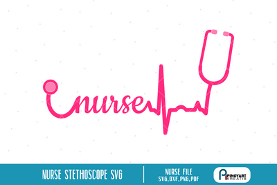 Nurse Stethoscope Svg SVG Pinoyart Kreatib 