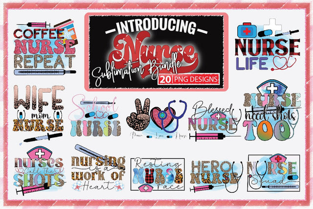 Nurse Sublimation Bundle Sublimation Creativeart88 
