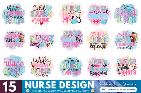 Nurse Sublimation Bundle Sublimation Regulrcrative 