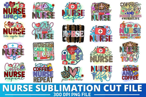 Nurse Sublimation Bundle Sublimation Regulrcrative 