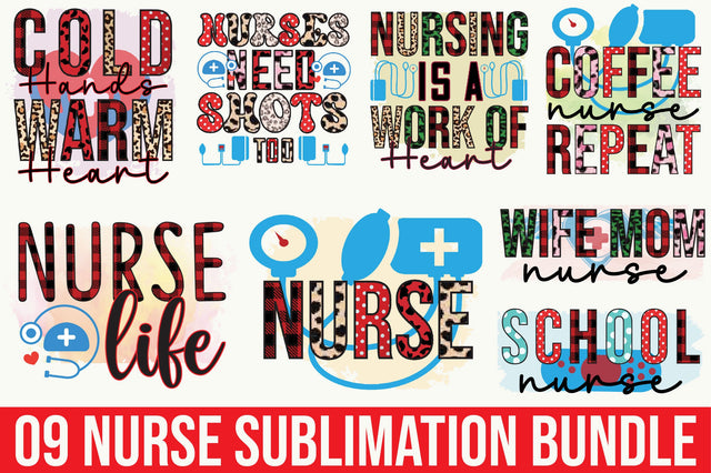 Nurse Sublimation Bundle Sublimation SVGista 