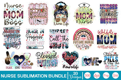 Nurse Sublimation Bundle Sublimation SVGs,Quotes and Sayings,Food & Drink,On Sale, Print & Cut Sublimation DesignPlante 503 